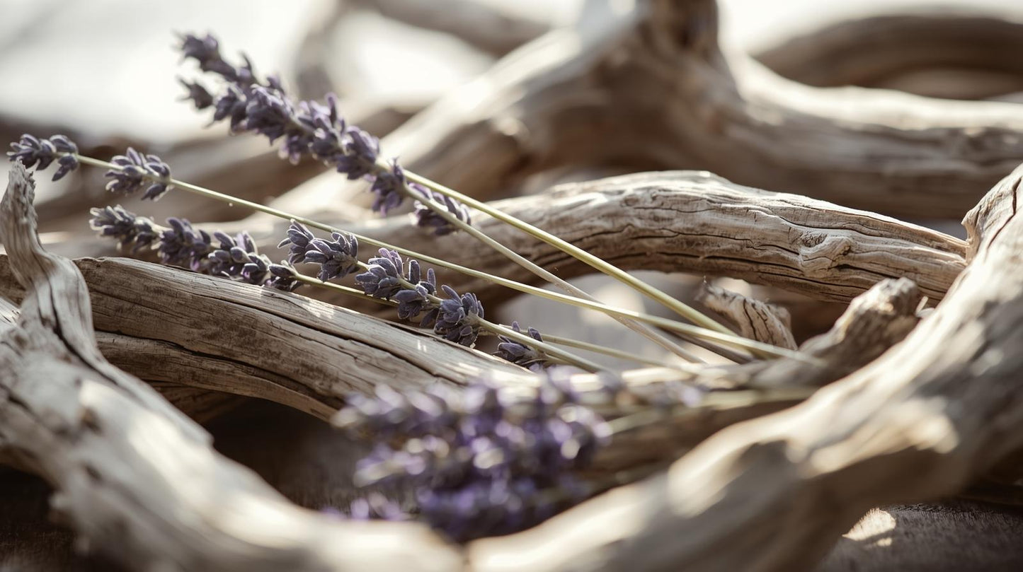 Lavender Driftwood Candle